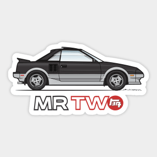 MRTwo-Black and Silver Sticker